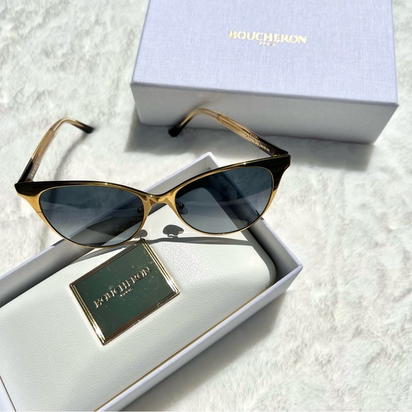NEW, Boucheron Paris Gold Sunglasses - Picture 3 of 15